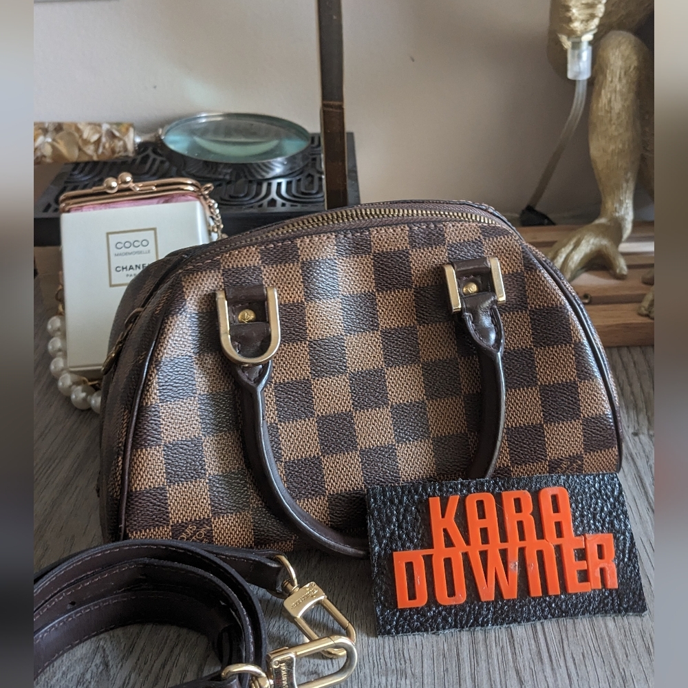 Louis Vuitton ribera mini with damier strap nano de handbag speedy